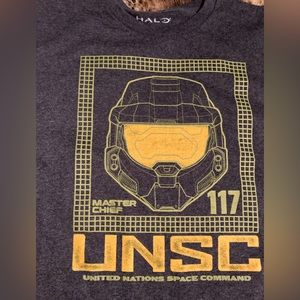 HALO T-Shirt Size L NEW Top Fan Apparel Master Chief UNSC 117 NEW Tee!